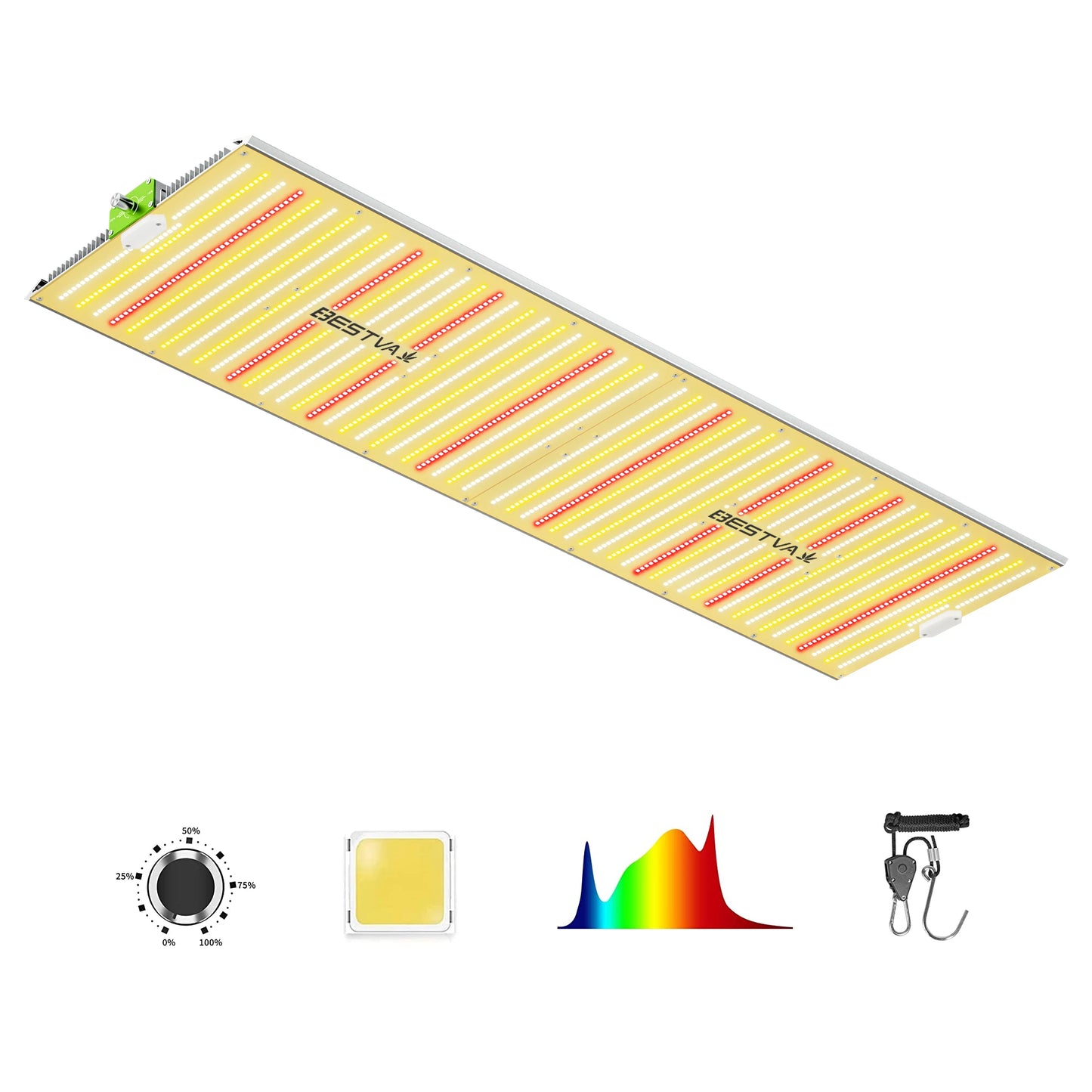 BESTVA 1000W/2000W/4000W full spectrum Led Grow light LM281 Dimmable quantum board Phytolamp for indoor plants grow tent