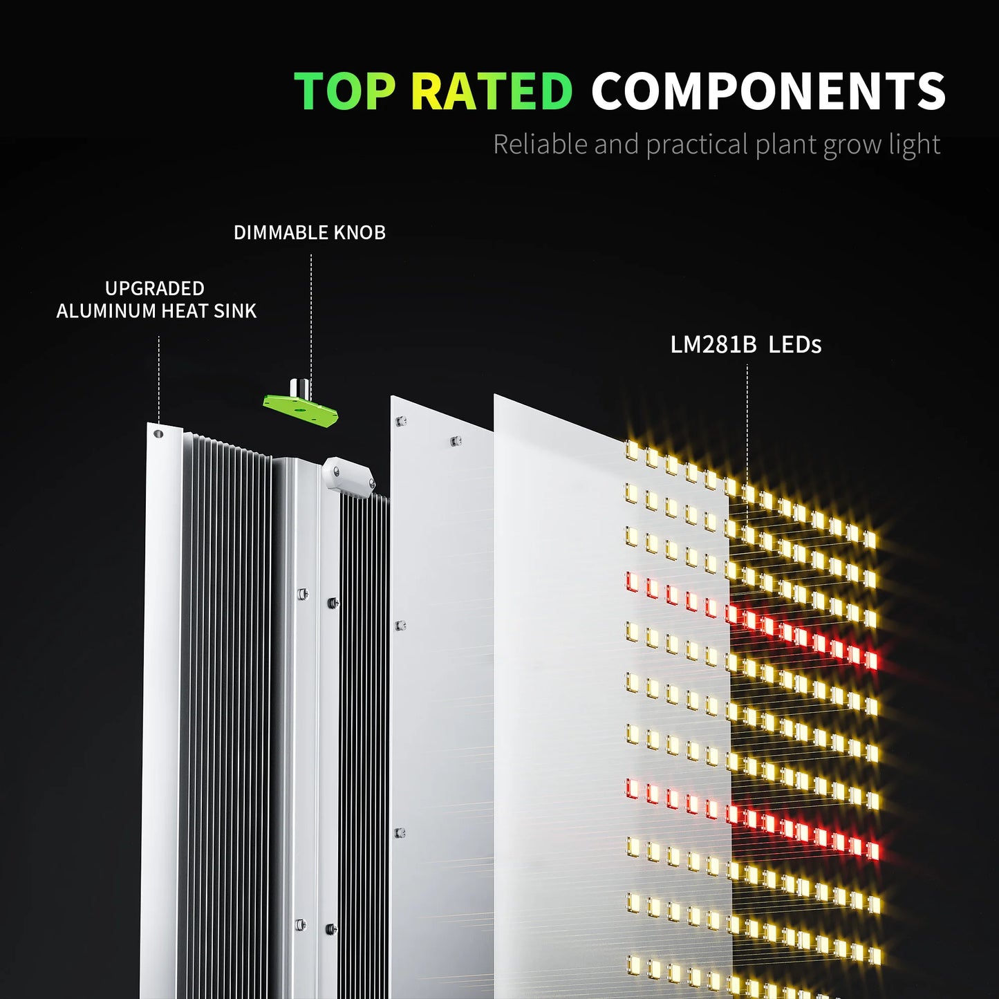 BESTVA 1000W/2000W/4000W full spectrum Led Grow light LM281 Dimmable quantum board Phytolamp for indoor plants grow tent