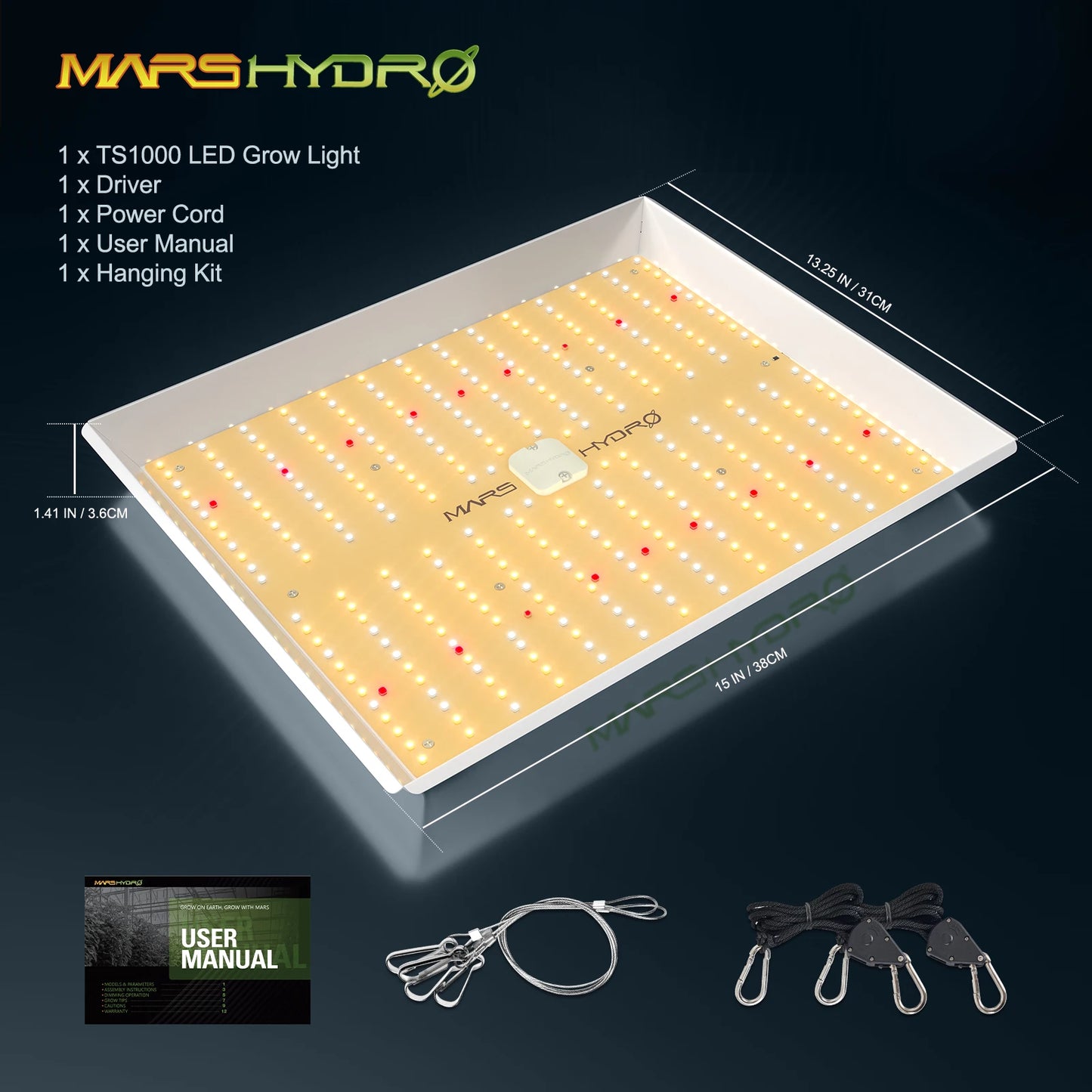 Newest! Mars Hydro TS 1000 150W LED Grow Light Full Spectrum Dimmable Phyto lamp for Indoor Hydro Plant Hydroponics Grow Light